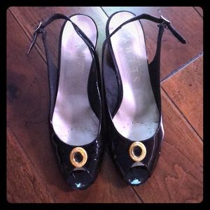Patent Leather Sling Backs